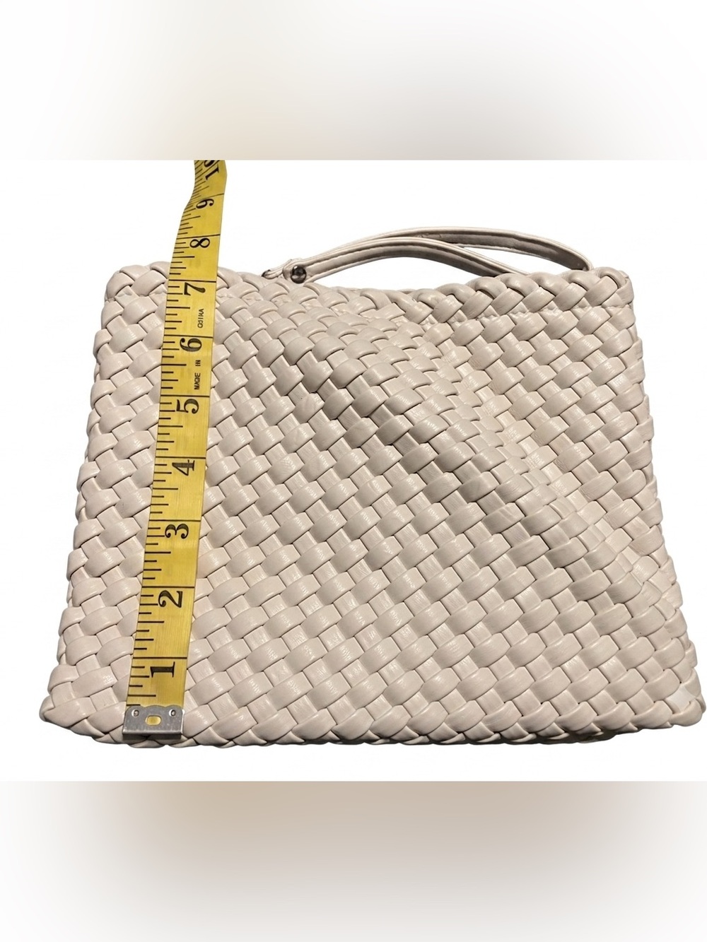 Rachel Zoe Woven Tote in Light Beige - Picture 8 of 9